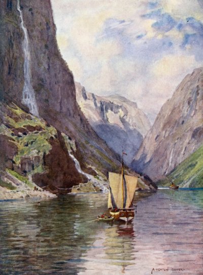 Gudvangen, Sognefjord - Alfred Heaton Cooper