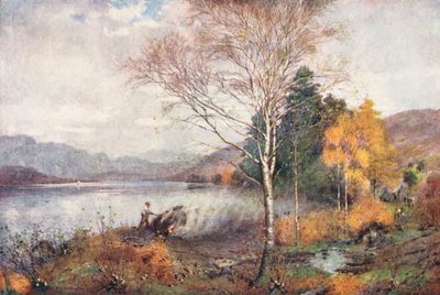 District des Lacs : Charbonniers, lac de Coniston - Alfred Heaton Cooper
