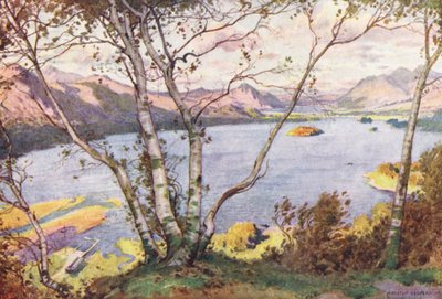 District des Lacs : Derwentwater et Bassenthwaite Lake, depuis High Lodore - Alfred Heaton Cooper
