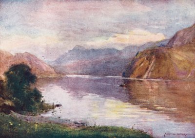 District des Lacs : Lac Ennerdale au coucher du soleil - Alfred Heaton Cooper