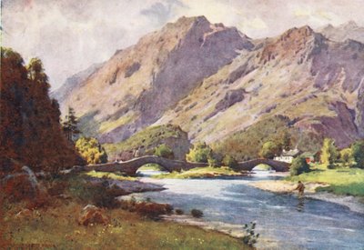 District des Lacs : Grange à Borrowdale, tôt le matin - Alfred Heaton Cooper