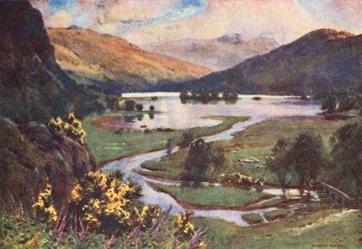 District des Lacs : Coucher de soleil, Rydal Water - Alfred Heaton Cooper