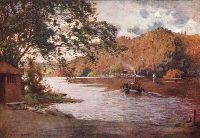 District des Lacs : Le vieux ferry, Windermere - Alfred Heaton Cooper