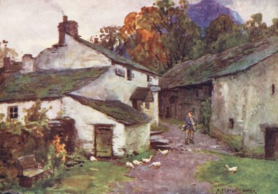 District des Lacs : Le vieux bureau de poste, Loweswater - Alfred Heaton Cooper
