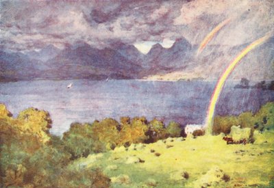 District des Lacs : Windermere et Langdale Pikes, de Lowwood - Alfred Heaton Cooper