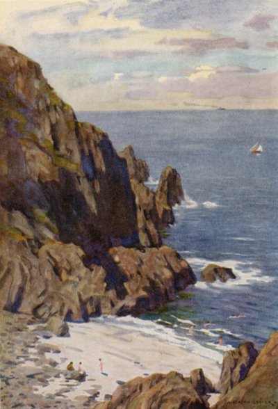 Les rochers de Kullen, Molle, sur le Kattegatt - Alfred Heaton Cooper