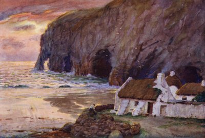 Les grottes marines de Ballybunnion, comté de Kerry - Alfred Heaton Cooper