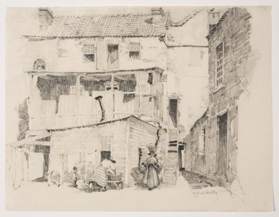 Lundi matin à Charlestown, vers 1877-1922 (crayon) - Alfred Heber Hutty