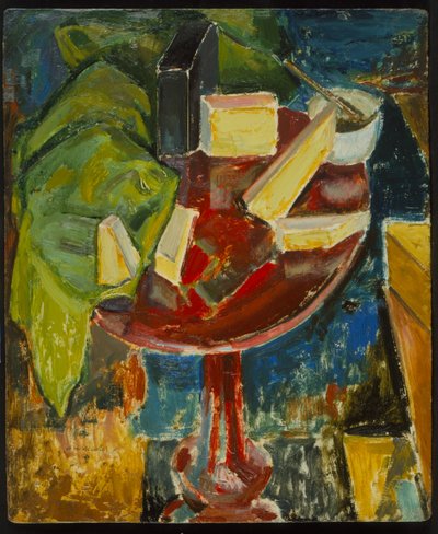 Nature morte sur table rouge, c.1919 - Alfred Henry Maurer