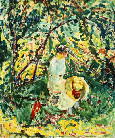 Femme dans un jardin, vers 1907 - Alfred Henry Maurer
