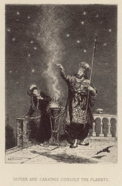 Vathek et Carathis consultent les planètes - Alfred Holst Tourrier