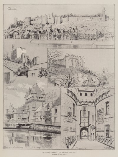 La France pittoresque, châteaux de Touraine - Alfred Hugh Fisher