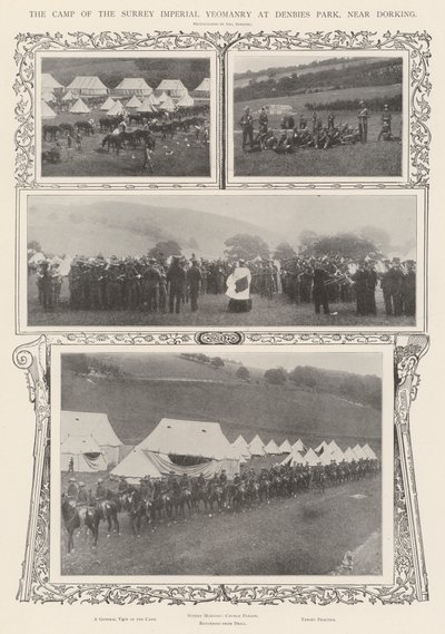 Le camp de la Yeomanry impériale du Surrey à Denbies Park, près de Dorking - Alfred Hugh Fisher