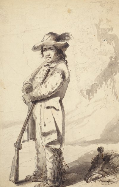 Un trappeur des montagnes Rocheuses, Bill Burrow - Alfred Jacob Miller