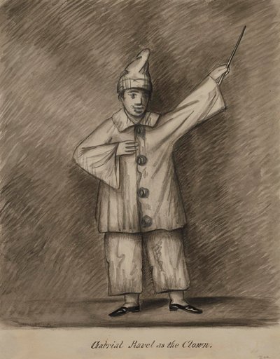 Gabriel Ravel en clown - Alfred Jacob Miller