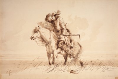Corne verte perdue, vers 1850 - Alfred Jacob Miller