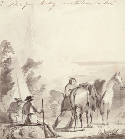 Retour de la chasse, vers 1837 - Alfred Jacob Miller