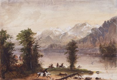 Montagnes Wind River - Alfred Jacob Miller