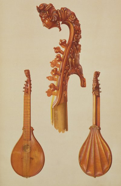 Cistre fabriqué par Antonio Stradivarius (c.1644-1737) 1700, de 