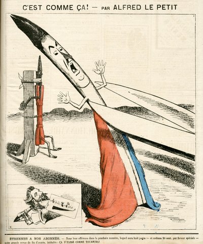 Couverture de "Le Grelot", numéro 142, Satirique en couleurs - Alfred Le Petit