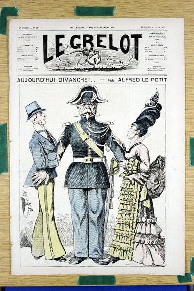 Couverture de "Le Grelot", numéro 167, Satirique en couleurs - Alfred Le Petit