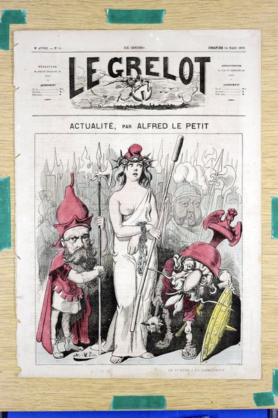 Couverture de "Le Grelot", numéro 50, Satirique en Couleurs - Alfred Le Petit