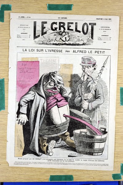 Couverture de "Le Grelot", numéro 58, Satirique en couleurs - Alfred Le Petit