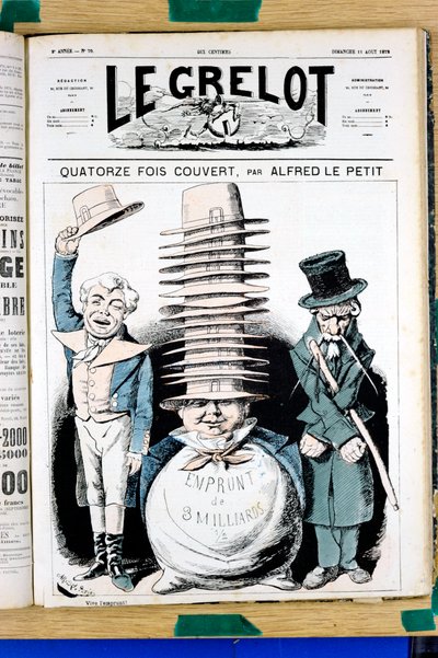 Couverture de Le Grelot, numéro 70, Satirique en Couleurs - Alfred Le Petit
