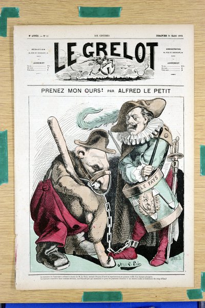 Couverture de "Le Grelot", numéro 51, Satirique en couleurs - Alfred Le Petit