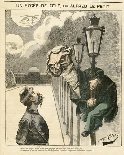 Illustration de Alfred Le Petity (1841-1909) pour la couverture de Le Grelot - Alfred Le Petit