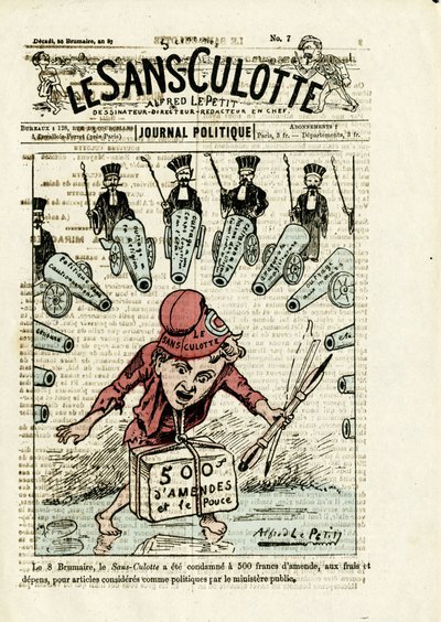 Illustration pour la couverture de Le Sans-culotte, No. 7 - Alfred Le Petit