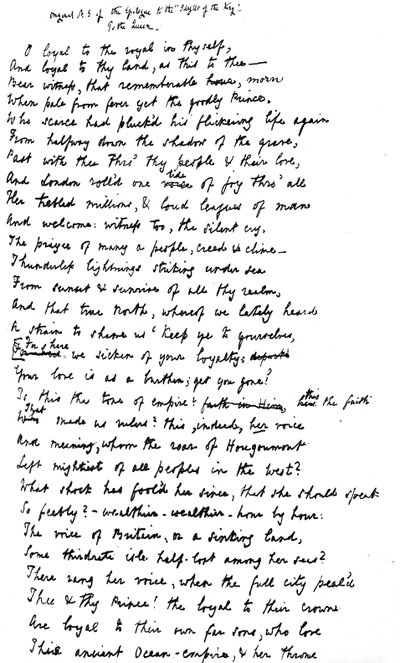 Manuscrit original de l