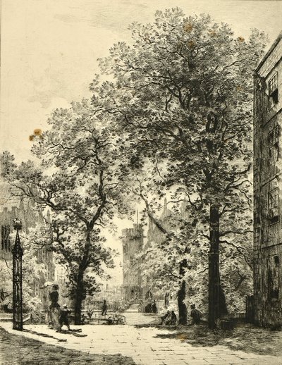 Fountain Court, Temple - Alfred Louis Brunet Debaines