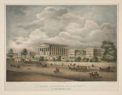 Girard College pour orphelins - à Philadelphie, Pennsylvanie - Alfred M. Hoffy
