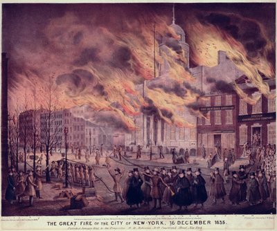 Le grand incendie de New York, 1835 - Alfred M. Hoffy