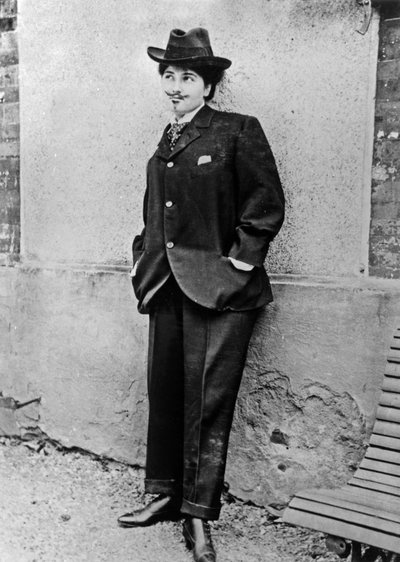 Misia Nathanson future Misia Sert, habillée en homme, c. 1900, photo Alfred Natanson - Alfred Natanson
