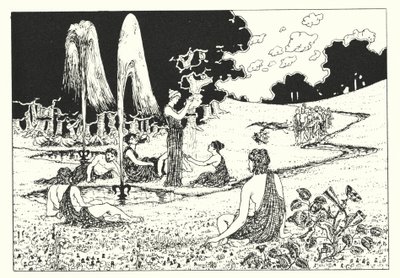 Histoire Véritable de Lucien : Les Champs Élysées (gravure) - Alfred Payne Garnett