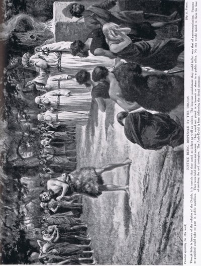 La justice rendue par les druides, illustration de 