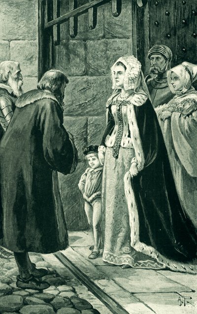 La reine Marguerite, veuve de Jacques IV, défie les nobles - Alfred Pearse