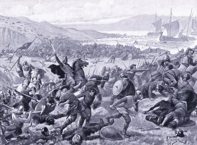 La grande bataille de Brunanburgh en 937 après J.-C. - Alfred Pearse
