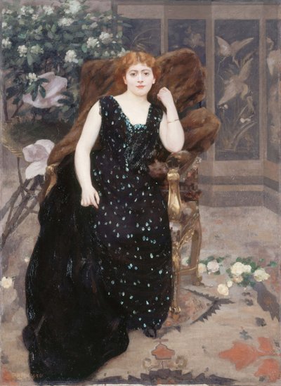 Portrait de Jane Hading - Alfred Roll