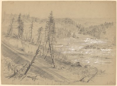 Chemin de fer sur les Dalles de Saint-Louis - Alfred R. Waud