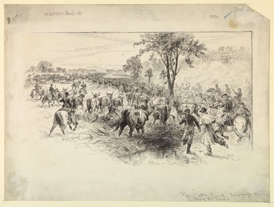 Le Raid de bétail par la cavalerie confédérée - Alfred R. Waud