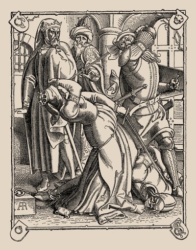 Les Nibelungen. Comment Gunther et Hagen et Kriemhild ont été tués, 1840-1841 - Alfred Rethel