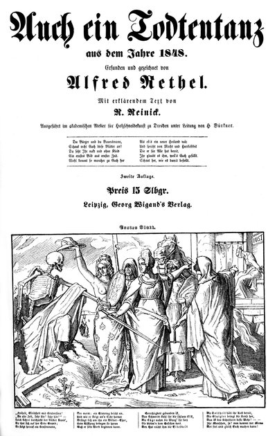 Totentanz 1848 : La Mort est envoyée sur Terre - Alfred Rethel