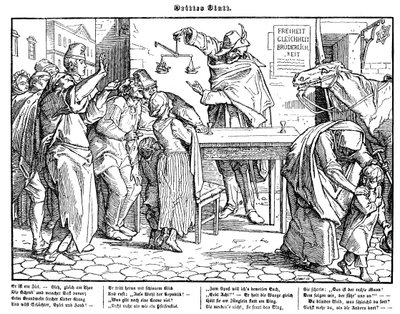 Totentanz 1848 : La Mort prouve que tous les hommes sont égaux - Alfred Rethel
