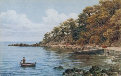Horestone Point, vue sur la mer, I O W - Alfred Robert Quinton