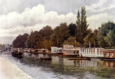 House Boats à Folly Bridge, Oxford - Alfred Robert Quinton
