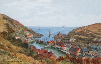 Polperro, depuis la colline - Alfred Robert Quinton