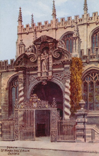 Porche, Sainte Marie la Vierge, Oxford - Alfred Robert Quinton